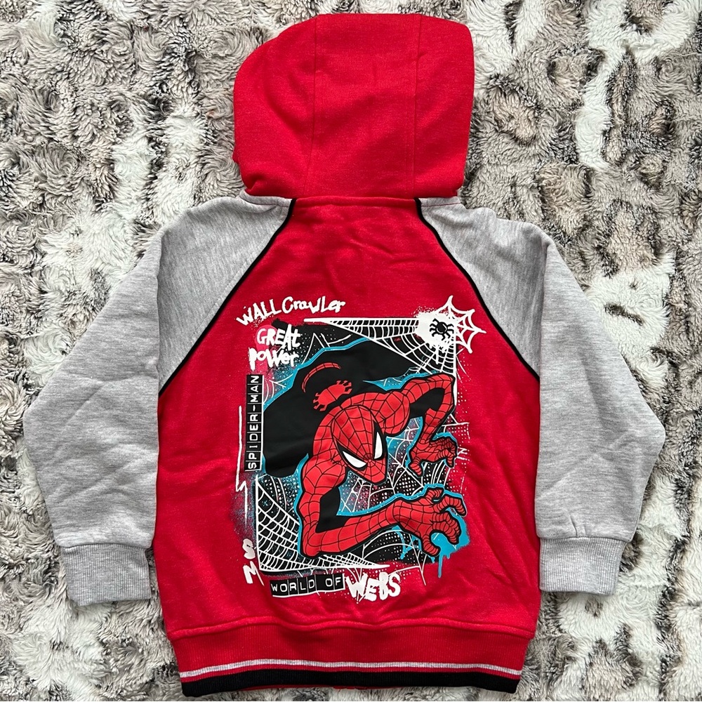 Spider-Man Boys Disney Marvel Character Hoodie Size 4 - Picture 2 of 2